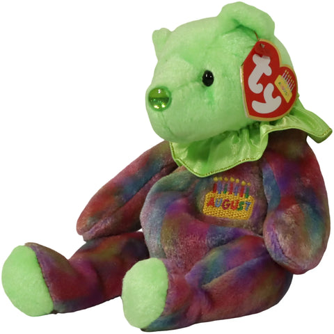 Beanie Babies - August the Birthday Bear Plush (8