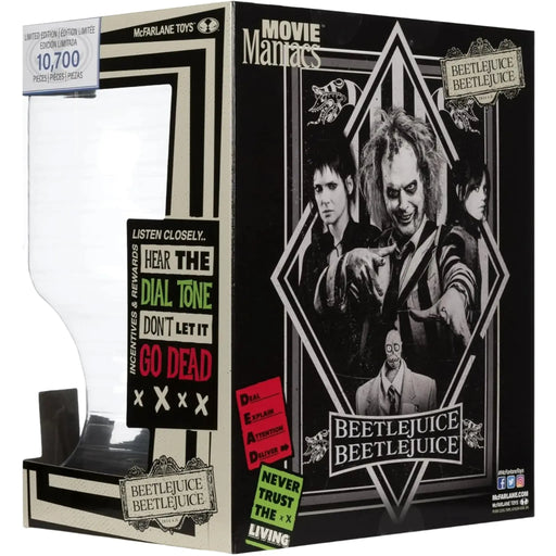 Beetlejuice [Beetlejuice Beetlejuice] - Red Suit Betelgeuse Figure (6", Limited Edition 1 of 10,700) - McFarlane Toys - Movie Maniacs Series - (2024)