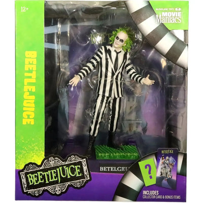 Beetlejuice [Beetlejuice] - Black & White Striped Suit Betelgeuse Figure (6.25