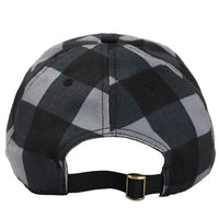 Beetlejuice - Plaid Embroidered Hat (Black / Gray) - Bioworld- Image 2