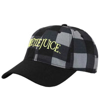 Beetlejuice - Plaid Embroidered Hat (Black / Gray) - Bioworld- Image 4