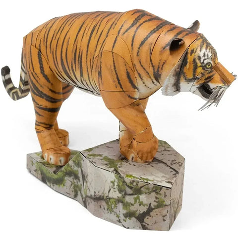 Bengal Tiger Figure Model Kit (Steel, Moderate Difficulty) - Fascinations - Metal Earth Series