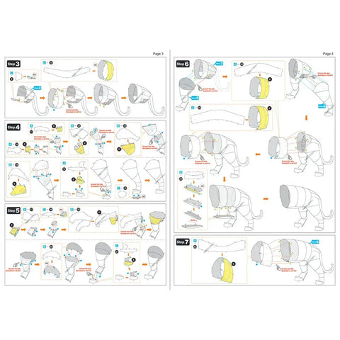 Bengal Tiger Figure Model Kit (Steel, Moderate Difficulty) - Fascinations - Metal Earth Series