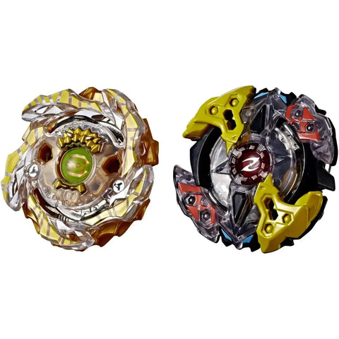 Beyblade Burst Turbo - Gold-X Betromoth B4 & Galaxy Zeutron Z4 Spinning Battle Top Toy Set - Hasbro - Slingshock Series