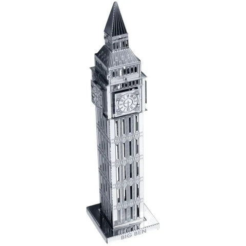 Big Ben Tower Figure Model Kit (Steel, Moderate Difficulty) - Fascinations - Metal Earth Series