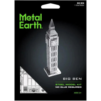 Big Ben Tower Figure Model Kit (Steel, Moderate Difficulty) - Fascinations - Metal Earth Series
