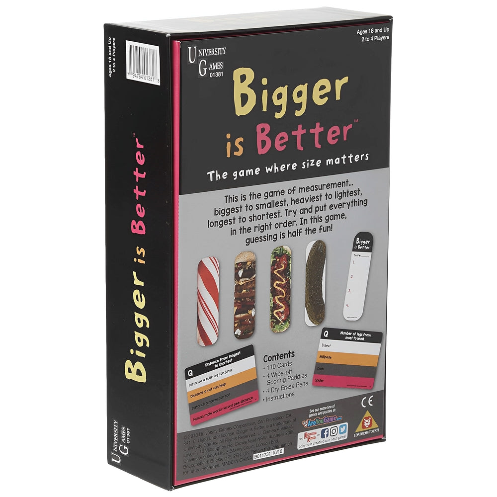 Bigger Is Better - Gag Gift Party Card Game - University Games