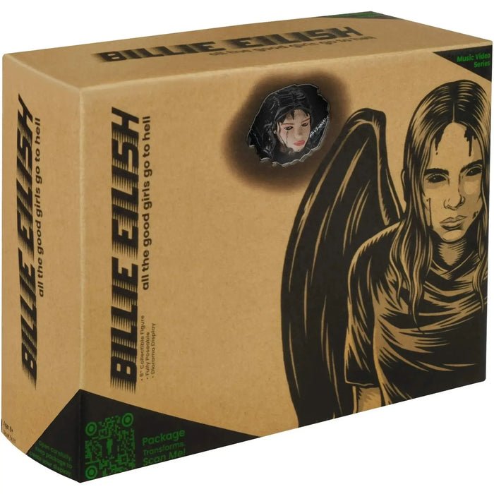 Billie Eilish - All the Good Girls Go to Hell Collectible Action Figure (6", Fully Poseable) - Playmates Toys - Music Video Series - (2020)