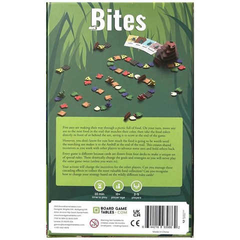 Bites - Strategy Ants Board Game for Family, Adults, and Children (2-5 Players, Ages 10+) - Allplay