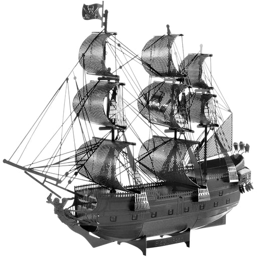 Black Pearl (Black Version) Ship 3D Figure Model Kit (Steel, Hard Difficulty) - Fascinations - Metal Earth Premium Series - (2022)
