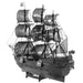 Black Pearl (Black Version) Ship 3D Figure Model Kit (Steel, Hard Difficulty) - Fascinations - Metal Earth Premium Series - (2022)