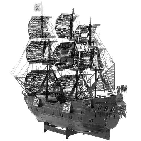 Black Pearl (Black Version) Ship 3D Figure Model Kit (Steel, Hard Difficulty) - Fascinations - Metal Earth Premium Series - (2022) - Image 6