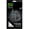 Black Pearl (Black Version) Ship 3D Figure Model Kit (Steel, Hard Difficulty) - Fascinations - Metal Earth Premium Series - (2022)
