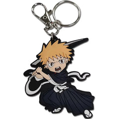 Bleach - Chibi Attacking Ichigo Kurosaki Keychain (2.5", PVC) - Great Eastern Entertainment