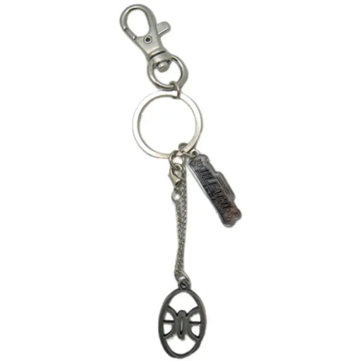 Bleach - Rukia Kuchiki Zanpakuto Sword Guard Tsuba Keychain with Charm (Metal) - Great Eastern Entertainment