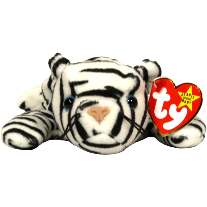 Blizzard the Tiger Plush (10") - Ty - Original Beanie Babies Series - (1997)