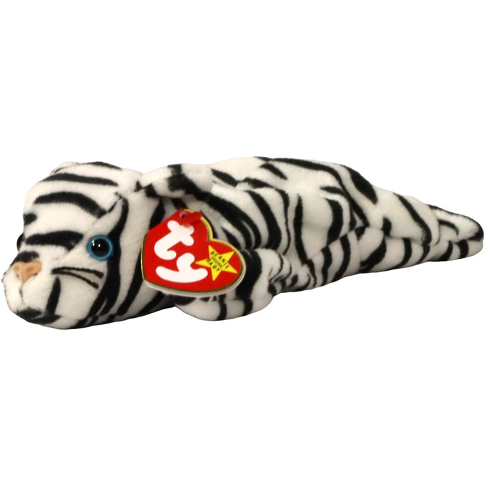 Blizzard the White Tiger Plush (9") - Ty - Original Beanie Babies Series - (1997)