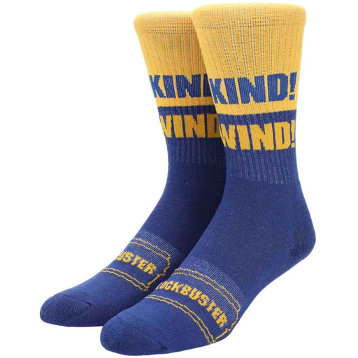 Blockbuster - "Be Kind! Rewind!" Crew Socks - Bioworld