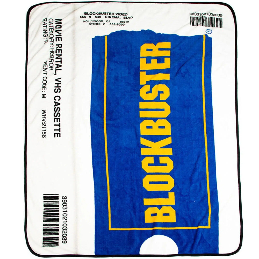 Blockbuster - VHS Case Plush Throw Blanket (Polyester, 48"x60") - Bioworld