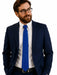 Blue Dice Pattern Premium Necktie (Handmade, 100% Silk) - Adventurer's Forge
