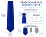 Blue Dice Pattern Premium Necktie (Handmade, 100% Silk) - Adventurer's Forge