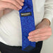 Blue Dice Pattern Premium Necktie (Handmade, 100% Silk) - Adventurer's Forge