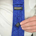 Blue Dice Pattern Premium Necktie (Handmade, 100% Silk) - Adventurer's Forge