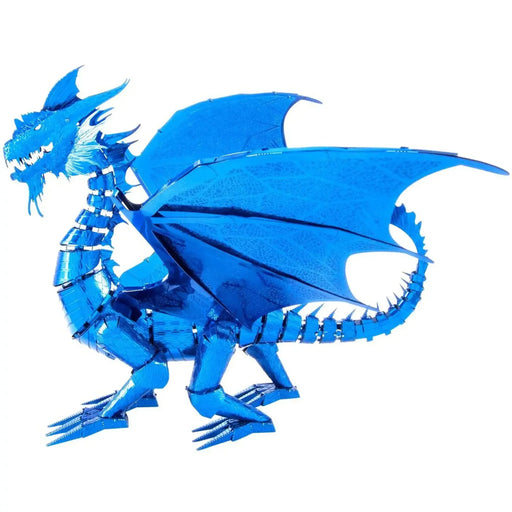 Blue Dragon Figure Model Kit (Steel, Hard Difficulty) - Fascinations - Metal Earth Premium Series - (2023)