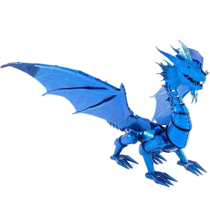 Blue Dragon Figure Model Kit (Steel, Hard Difficulty) - Fascinations - Metal Earth Premium Series - (2023)