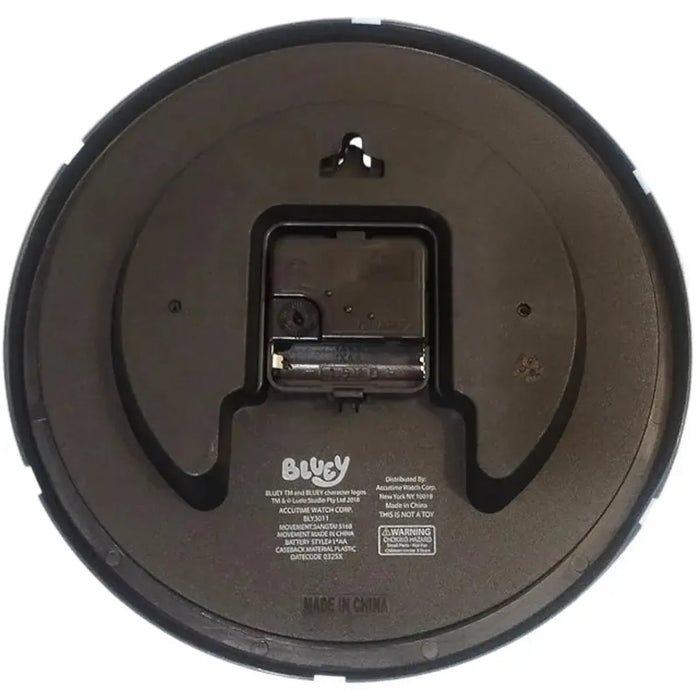 Bluey - Light Blue Bingo & Bluey Hugging Wall Clock (10") - Accutime