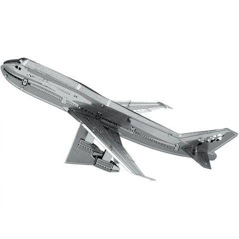 Boeing 747 Jumbo Jet Airliner Figure Model Kit (Steel, Easy Difficulty) - Fascinations - Metal Earth Series - (2024) - Image 2