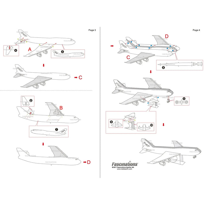 Boeing 747 Jumbo Jet Airliner Figure Model Kit (Steel, Easy Difficulty) - Fascinations - Metal Earth Series - (2024)