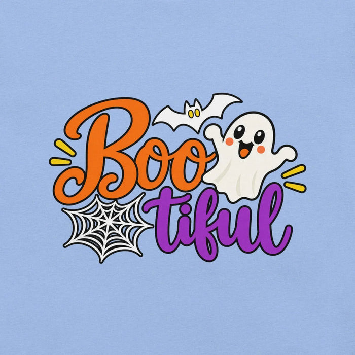 Boo-tiful T-Shirt - Cute Halloween Ghost and Spiderweb Graphic Tee