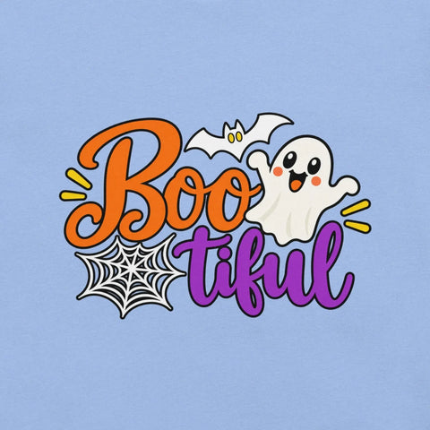 Boo-tiful T-Shirt - Cute Halloween Ghost and Spiderweb Graphic Tee - Image 18