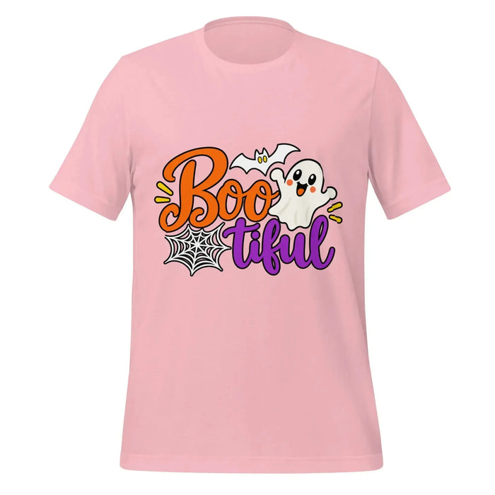 Boo-tiful T-Shirt - Cute Halloween Ghost and Spiderweb Graphic Tee