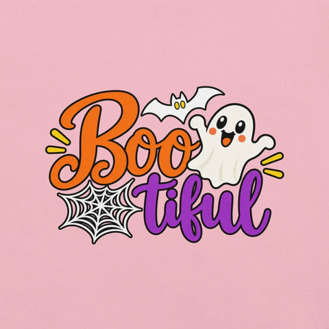 Boo-tiful T-Shirt - Cute Halloween Ghost and Spiderweb Graphic Tee - Image 26