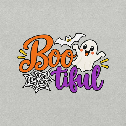 Boo-tiful T-Shirt - Cute Halloween Ghost and Spiderweb Graphic Tee - Image 30
