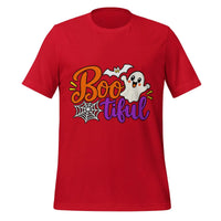 Boo-tiful T-Shirt - Cute Halloween Ghost and Spiderweb Graphic Tee- Image 5