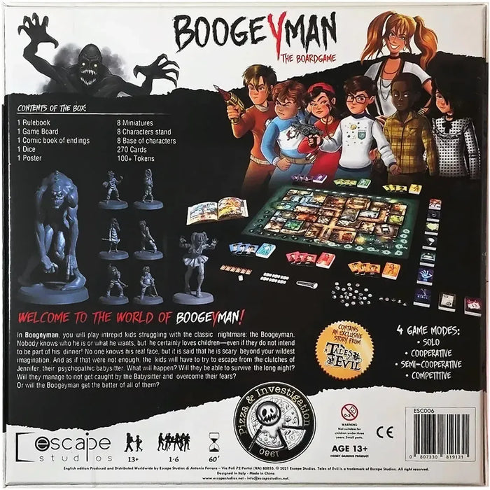 Boogeyman - Survival Horror Board Game for Adults (1-6 Players, Ages 13+) - Escape Studios