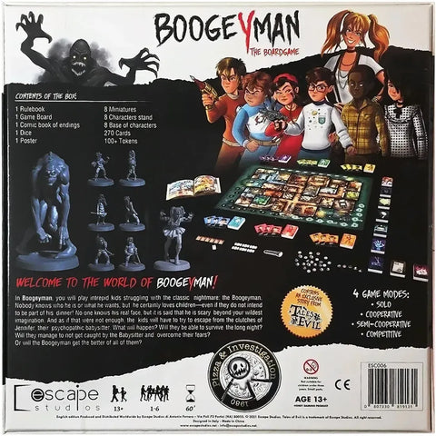 Boogeyman - Survival Horror Board Game for Adults (1-6 Players, Ages 13+) - Escape Studios