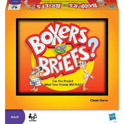 Boxers or Briefs? - Party Humor Card Game for Family and Adults (4-8 Players, Ages 18+) - Hasbro