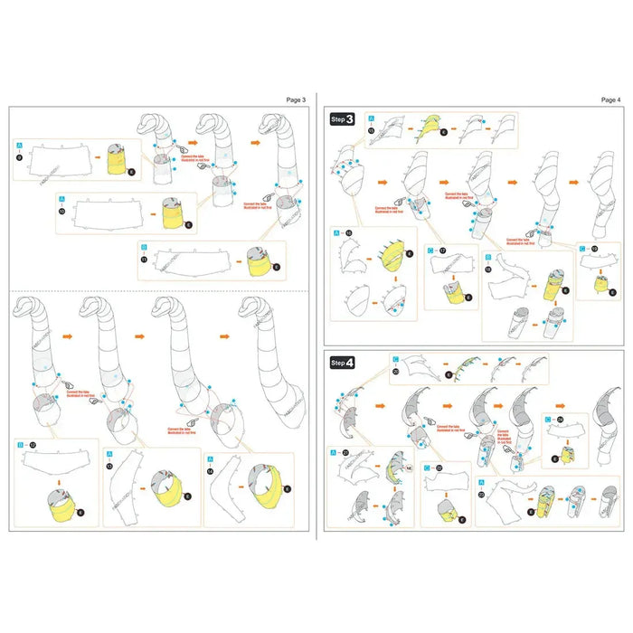 Brachiosaurus Dinosaur Figure Model Kit (Steel, Moderate Difficulty) - Fascinations - Metal Earth Series