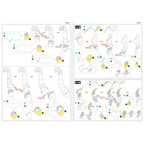 Brachiosaurus Dinosaur Figure Model Kit (Steel, Moderate Difficulty) - Fascinations - Metal Earth Series