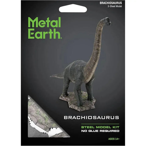 Brachiosaurus Dinosaur Figure Model Kit (Steel, Moderate Difficulty) - Fascinations - Metal Earth Series