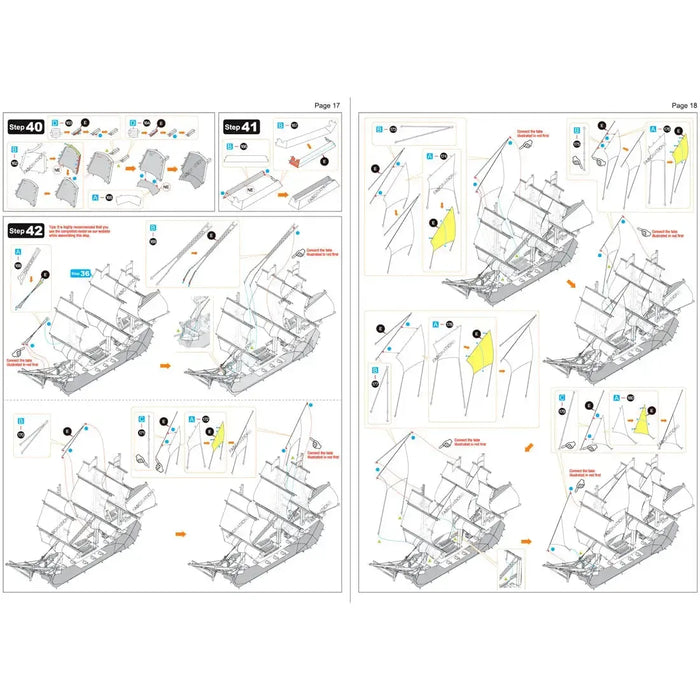 British Royal Navy - HMS Victory Ship Figure Model Kit (1:370 Scale, Steel, Challenging Difficulty) - Fascinations - Metal Earth Premium Series