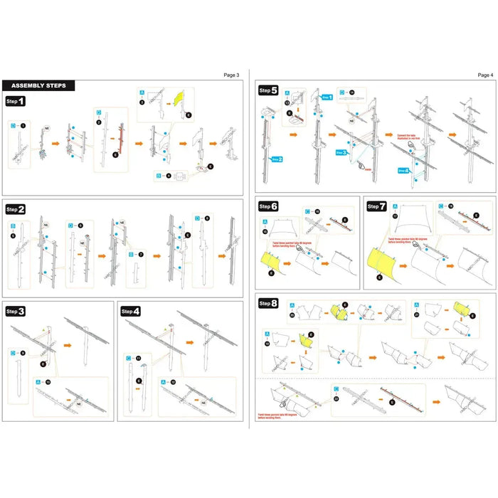 British Royal Navy - HMS Victory Ship Figure Model Kit (1:370 Scale, Steel, Challenging Difficulty) - Fascinations - Metal Earth Premium Series