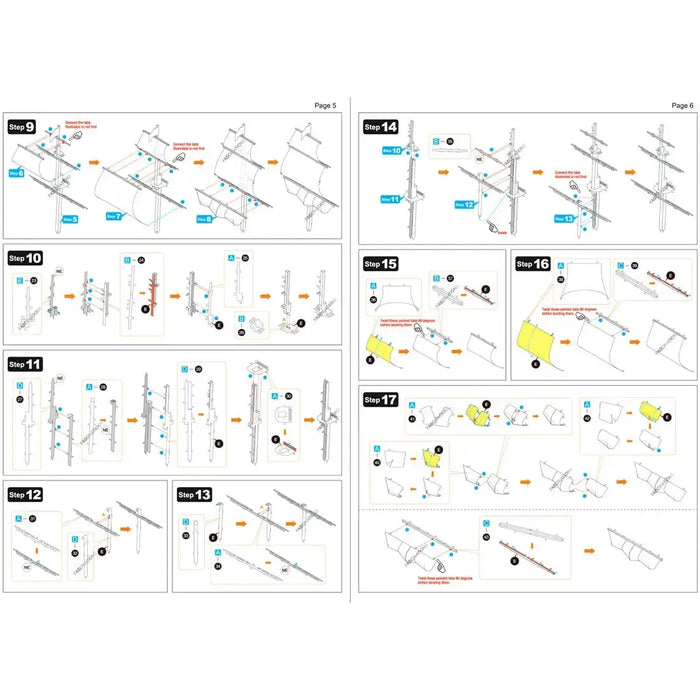 British Royal Navy - HMS Victory Ship Figure Model Kit (1:370 Scale, Steel, Challenging Difficulty) - Fascinations - Metal Earth Premium Series