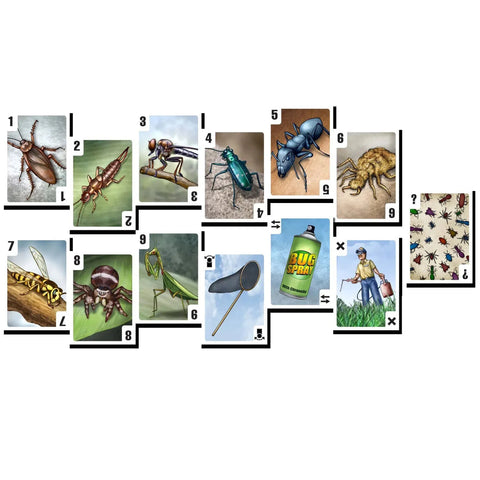 Bugs - Competitive Nature Card Game for Family, Adults, and Children (3-6 Players, Ages 10+) - Valley Games
