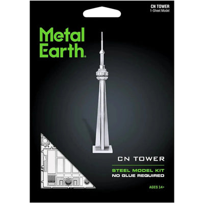 CN Tower Building 3D Figure Model Kit (Steel, Moderate Difficulty) - Fascinations - Metal Earth Series - (2022)