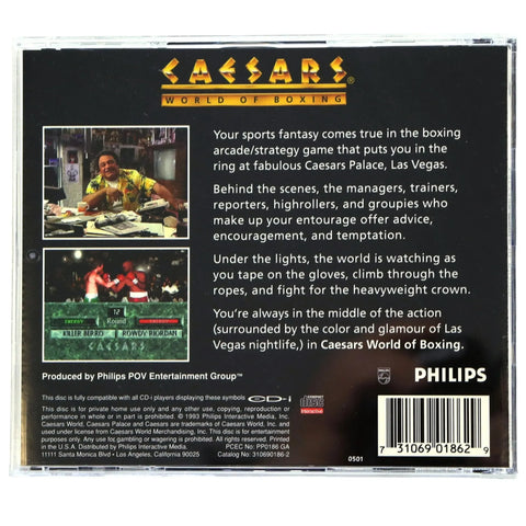 Caesars: World of Boxing - Boxing Sports Video Game (1-2 Players) - Philips CD-i - (1993)